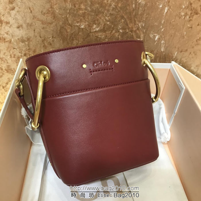 Chloe克洛伊 最新 進口小牛皮Roy系列 小號水桶包  ypk1001